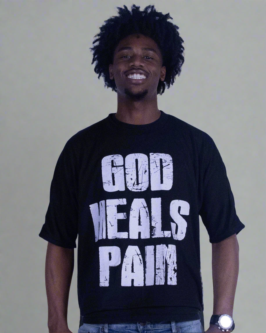 "Midnight Black" Healed Boxy Tee