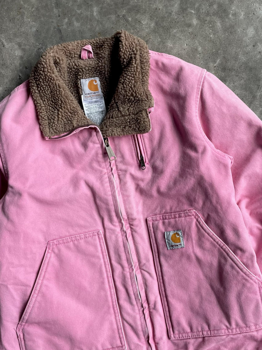 Vintage Pink Fleece Lined Jacket