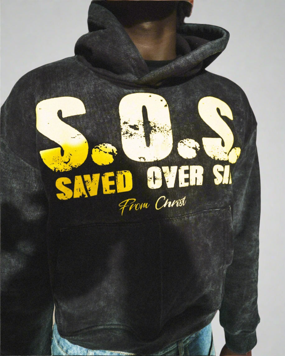 "Black" S.O.S. Hoodie