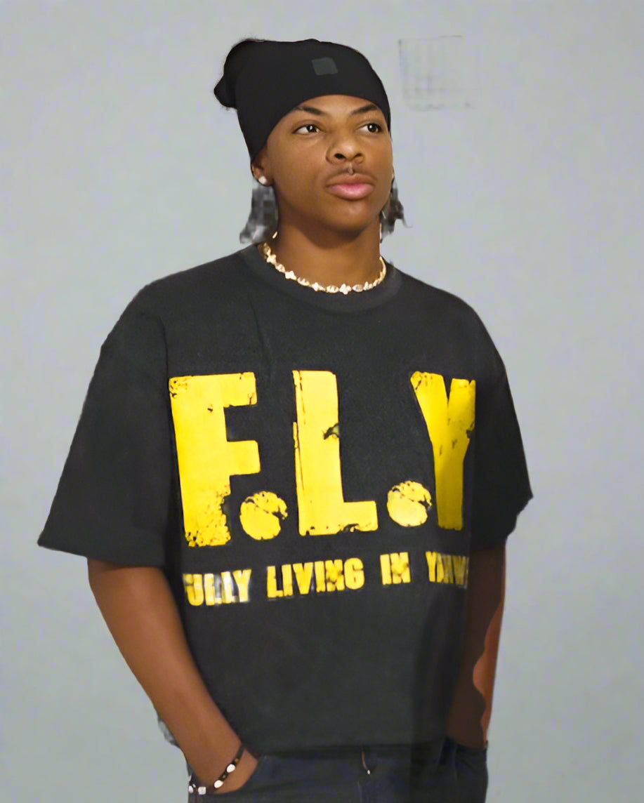 "Black" F.L.Y Tee