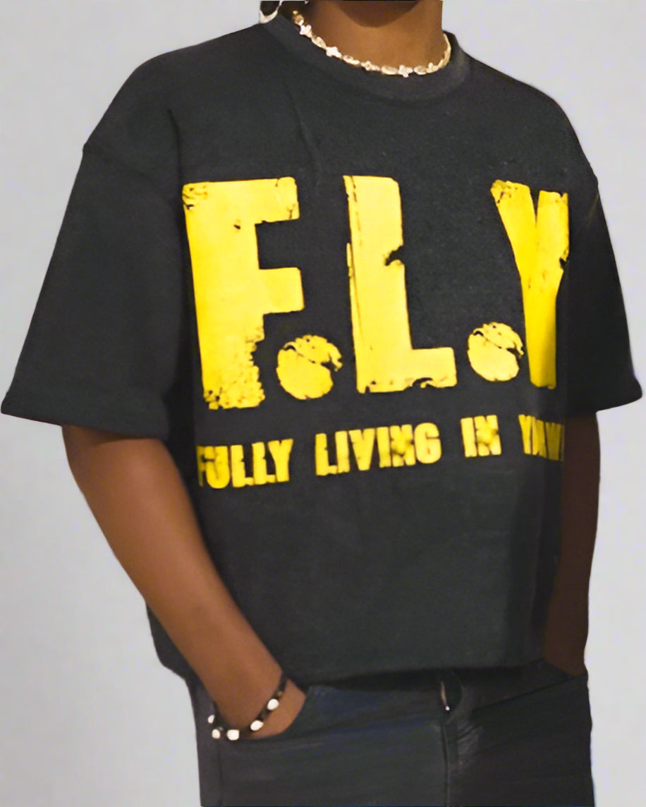 "Black" F.L.Y Tee