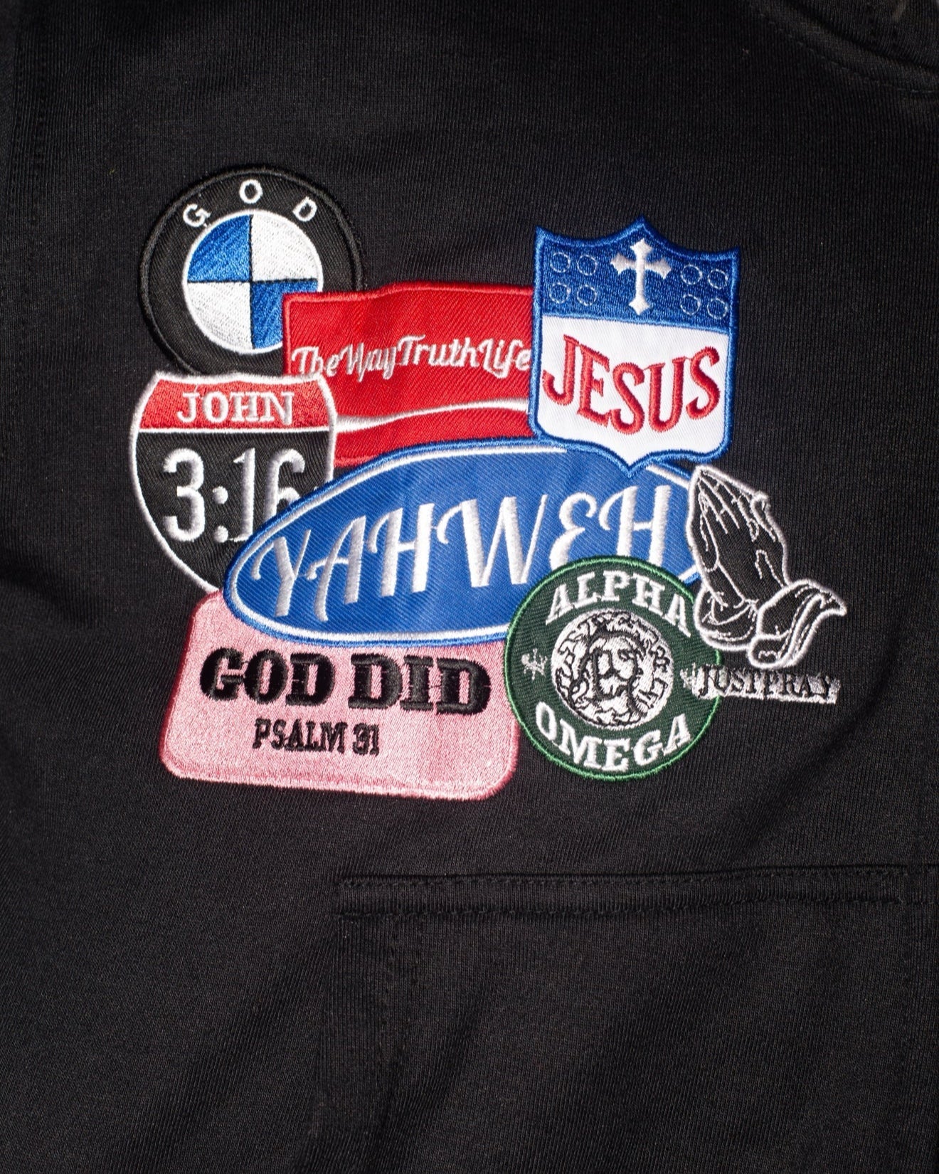 "Black" Savior Zip Up Hoodie