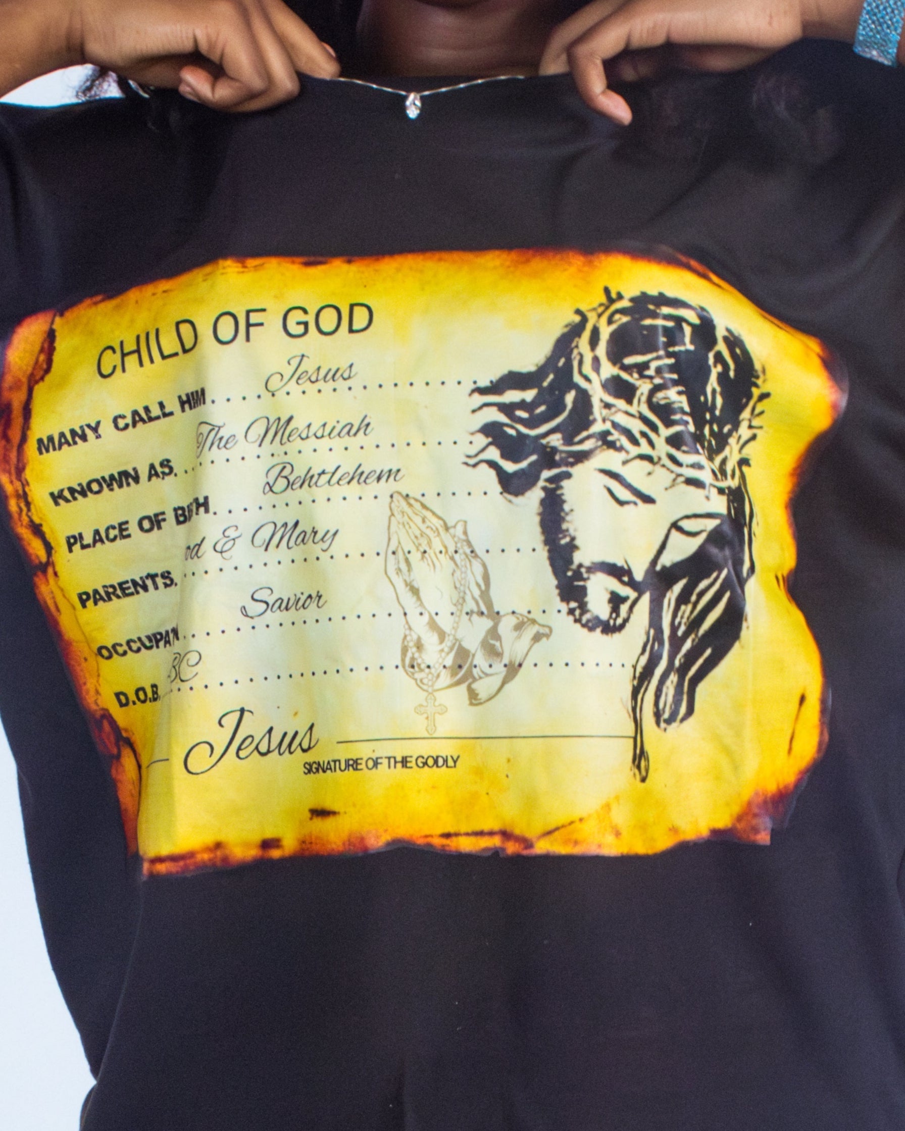 "Midnight Black" Identity Boxy Tee