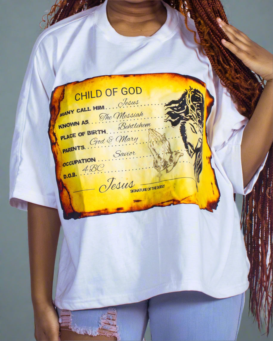 "Frost White" Identity Boxy Tee