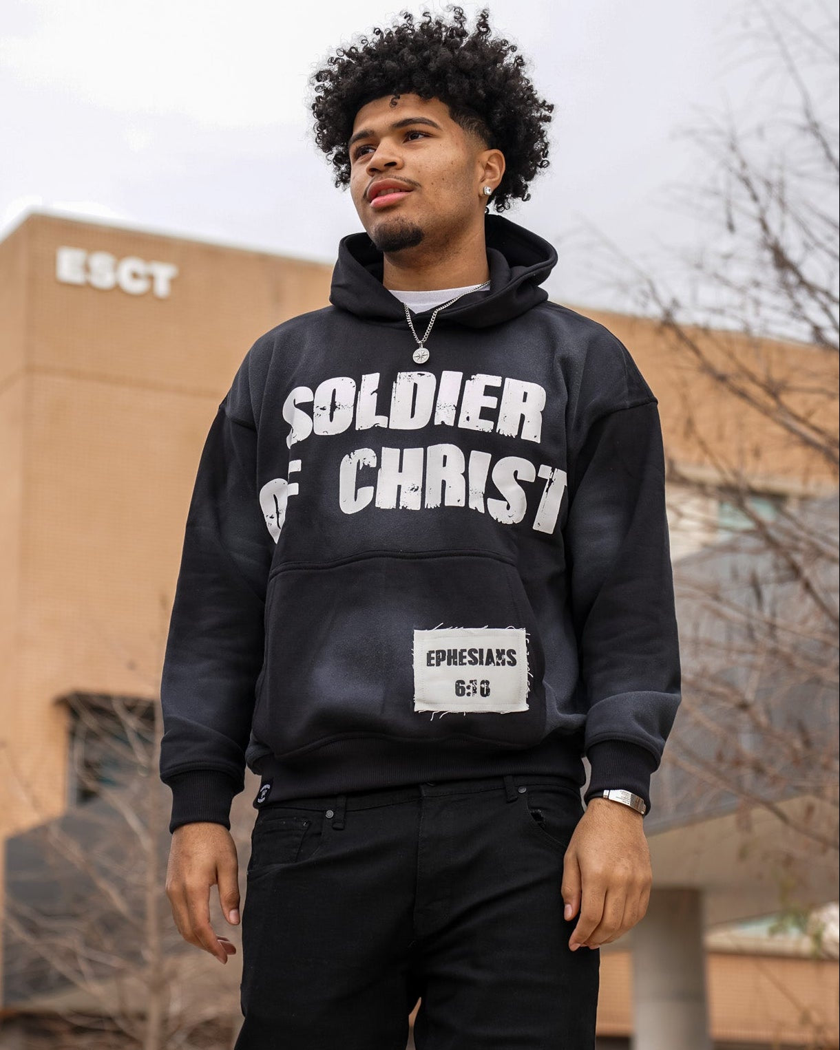 "Ash Black" SOLDIER HOODIE