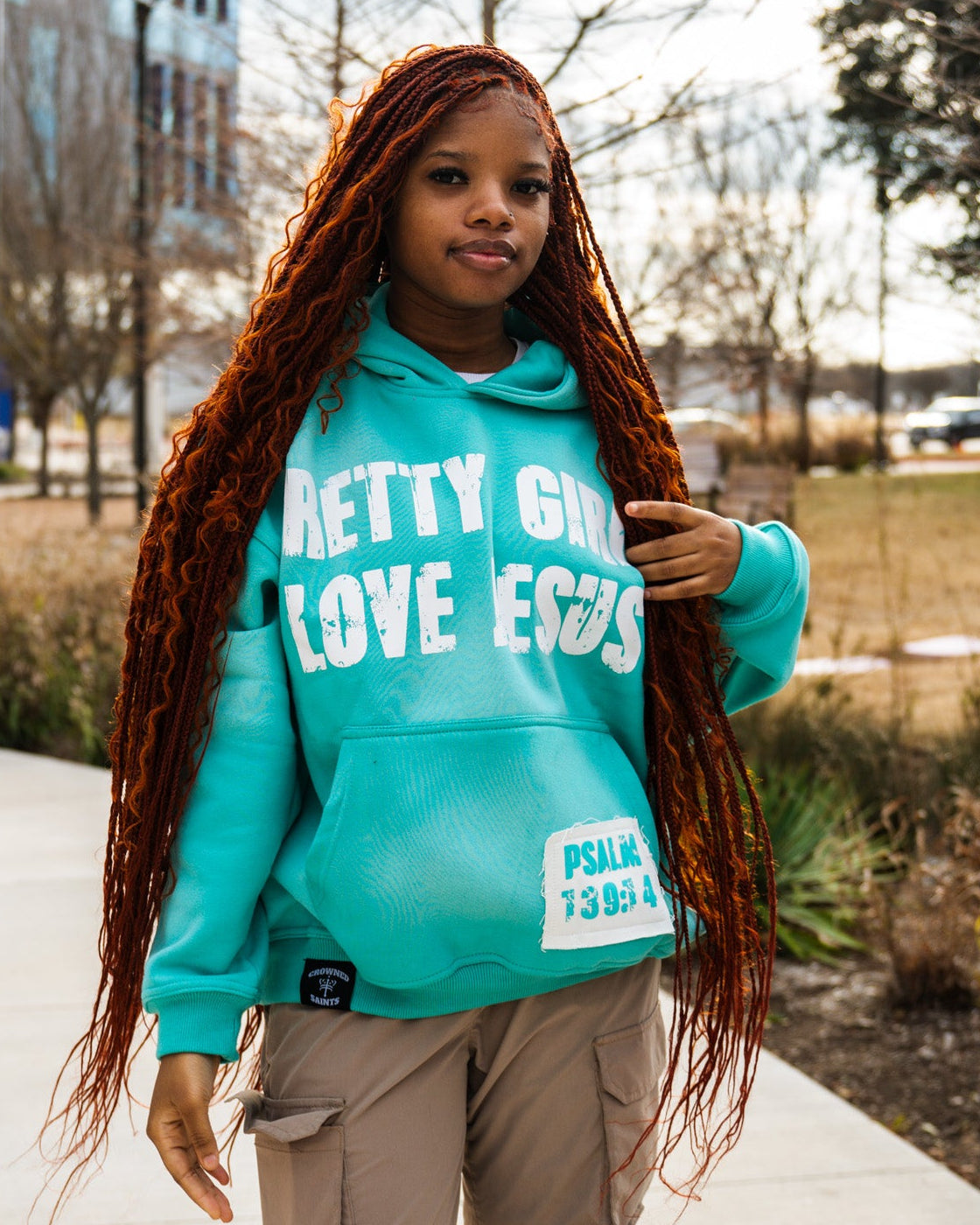 "Azure Blue" Pretty Girls Hoodie