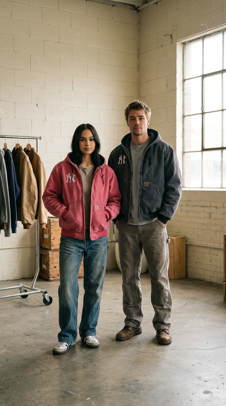 Vintage Purple Hooded Jacket